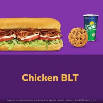 Subway Chicken BLT Sub Combo @ $5.90 Promotion