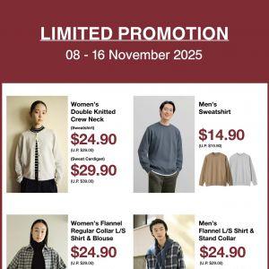MUJI November Limited Promotion: Clothing & Skincare Offers (8–16 Nov 2025)