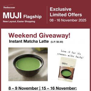 MUJI Plaza Singapura Promotion: Weekend Giveaway & Cushion Offer (8–16 Nov 2025)