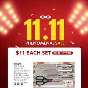 OG 11.11 Sale: $11 Deals In-Store Exclusive (Until 12 Nov 2025)
