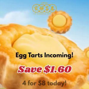 Tai Cheong Bakery Egg Tarts Promotion: 4 for $8 Deal (19 Nov 2025)
