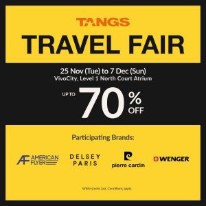 TANGS Travel Fair Sale Up To 70% OFF (25 Nov - 7 Dec 2025)