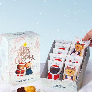 Paris Baguette Christmas Mr & Ms Bear Madeleines Gift Set for $25 Promotion