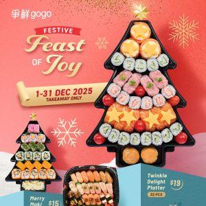 Gogo Sushi Christmas Sushi Platters: Festive Takeaway Deals (1–31 Dec 2025)