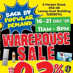 BEST Denki Warehouse Sale Up To 93% OFF (16-21 December 2025)
