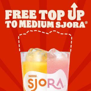 Burger King Promotion: FREE Top Up To Medium SJORA