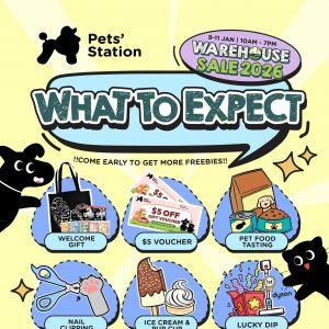 Pets Station Warehouse Sale (9-11 January 2026)