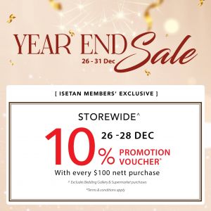 Isetan Year-End Sale (26-28 Dec 2025)