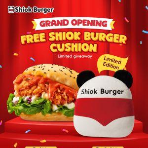 Shiok Burger Lentor Modern Grand Opening: Free Limited Edition Cushion (2-4 Jan 2026)