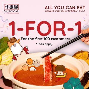 Suki-Ya VivoCity 1-For-1 Buffet Promotion: All-You-Can-Eat Shabu Shabu (5-8 Jan 2026)