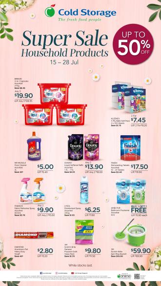 Cold Storage Household Products Super Sale (15 Jul 2021 - 28 Jul 2021)