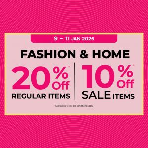 BHG Fashion & Home Sale: 20% Off Regular Items & $39 Shirts (9-11 Jan 2026)