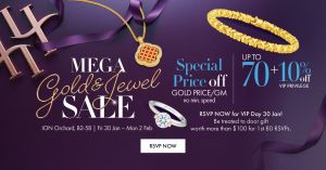Lee Hwa Jewellery ION Orchard Mega Gold & Jewel Sale: 1-For-1 Gold Treats (30 Jan - 2 Feb 2026)