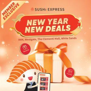 Sushi Express New Year Promotion: Free Plates & $6 OFF (12 Jan - 5 Feb 2026)