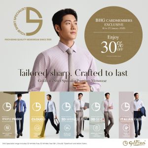 BHG Goldlion Promotion - Premium Shirt Specialist Range 30% OFF (16-26 Jan 2026)