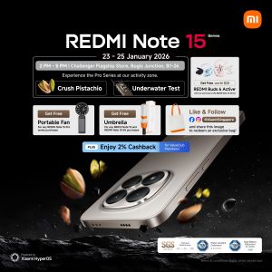 Xiaomi REDMI Note 15 Series Roadshow: Free Buds 6 Active & Gifts (23-25 Jan 2026)