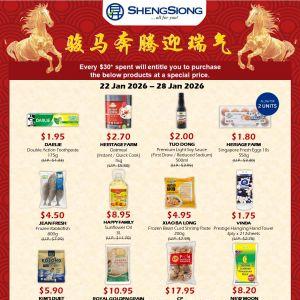 Sheng Siong CNY PWP Promotion: $1.80 Eggs & Grocery Deals (22–28 January 2026)
