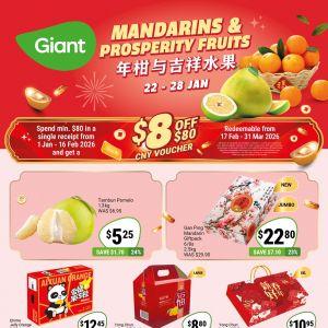 Giant Mandarins & Prosperity Fruits Promotion: Save up to 43% on CNY Oranges & Gift Sets (22-28 Jan 2026)