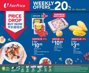 NTUC FairPrice Weekly Offers: 50% Off Ben & Jerry’s & Fresh Buys (22-28 Jan 2026)