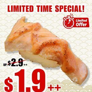 Sushiro Limited Time Special: Aburi Fresh Salmon Mentai $1.9++ (26-30 January 2026)