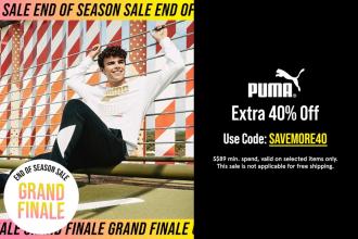 Puma Zalora End Of Season Sale Extra 40% OFF Promo Code