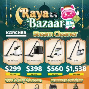 BEST Denki Raya Bazaar: Kärcher Steam Cleaner, Vacuum & Pressure Washer Promotion (6 - 23 March 2026)