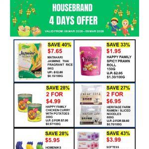 Sheng Siong Housebrand Special: 4-Day Special Promotion (6-9 Mar 2026)