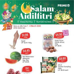 Prime Supermarket Raya Promotion: Salam Aidilfitri 2 Days Only Sale (7 - 8 March 2026)