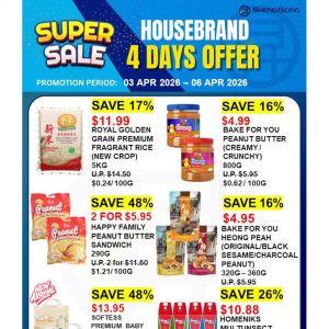 Sheng Siong Super Sale Housebrand 4-Day Special: Grocery & Frozen Food Deals (03 - 06 April 2026)