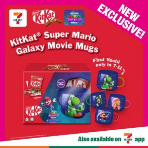 7-Eleven KitKat FREE Limited Edition The Super Mario Galaxy Movie Mugs Promotion (April 2026)