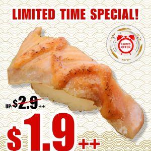 Sushiro Limited Time Special: $1.9++ Aburi Fresh Salmon Mentai Promotion (From 6 April 2026)