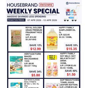 Sheng Siong Housebrand Exclusive Weekly Special: B1G1 Free Frozen Food & Grocery Deals (07 - 13 April 2026)