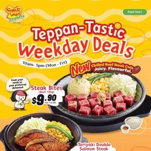 Pepper Lunch Express Teppan-Tastic Weekday Deals: $9.50 Steak & Salmon Special (April 2026)