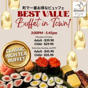 Shin Minori CLASSIC OMIZU Promotion: Japanese High Tea Ala Carte Buffet (April 2026)