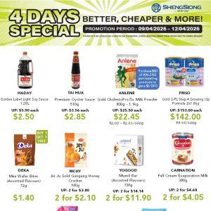 Sheng Siong 4 Days Special Promotion (09 - 12 April 2026)