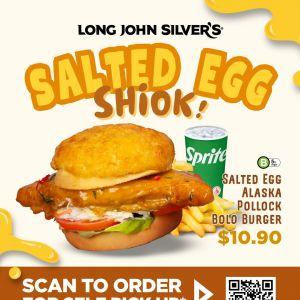 Long John Silver’s Salted Egg Shiok: Alaska Pollock Bolo Burger Promotion (April 2026)