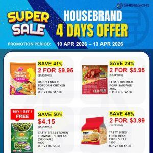 Sheng Siong 4 Days Promotion: Housebrand Super Sale (10-13 Apr 2026)
