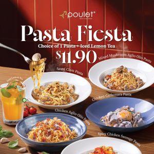 Poulet Pasta Fiesta: $11.90 Pasta & Iced Lemon Tea Set Meal Promotion (April 2026)