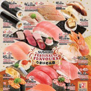 Sushiro Menu: Festival of Flavours - Sushi from $2.3++ (April-May 2026)