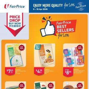 NTUC FairPrice Promotion: Best Sellers Price Drop - Buy 1 Get 1 FREE & Up to 48% OFF (9-15 Apr 2026)