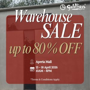 GOLDLION Warehouse Sale: Up to 80% OFF Fashion & Leather Goods (13 - 18 April 2026)