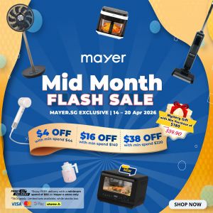 Mayer Mid Month Sale: Flash Sale - Up to 70% OFF & Free Delivery (14 - 20 Apr 2026)