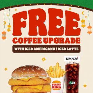 Burger King Promotion: Free Coffee Upgrade - Free Iced Americano / Latte (April 2026)