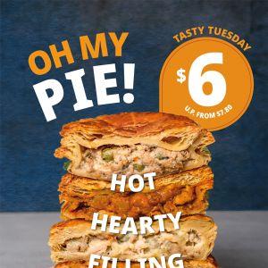 Delifrance Promotion: Tasty Tuesday Oh My Pie! - $6 Pies (21 Apr 2026)
