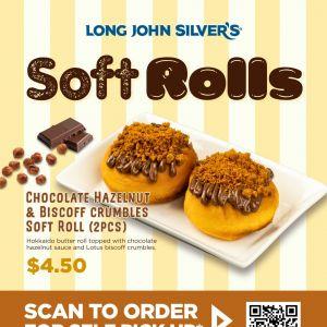 Long John Silver's Hokkaido Butter Soft Rolls: Chocolate Hazelnut & Biscoff (April 2026)