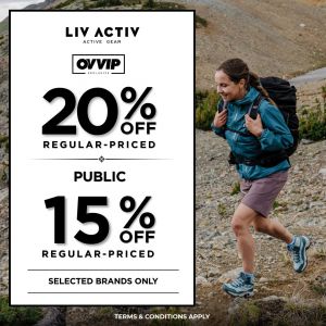 Liv Activ Premium Outdoor Gear Sale: Up to 20% OFF Selected Brands (April 2026)