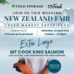 Cold Storage New Zealand Fair: Live Salmon Cutting & Fresh Market Experience (25 - 26 April 2026)