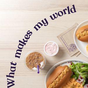 The Coffee Bean & Tea Leaf April Morning Set: Chicken Sausage in Milk Bread & Cafe Latte (April 2026)