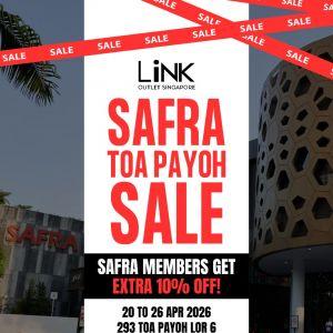 LINK Outlet SAFRA Toa Payoh Sale: Up to 60% OFF Adidas, Nike & More (20 - 26 April 2026)