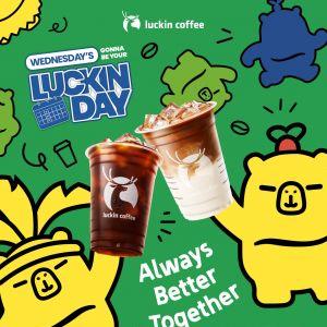 Luckin Coffee Wednesday Promotion: Luckin Day - 2 Cups for $7.99 (22 April 2026)